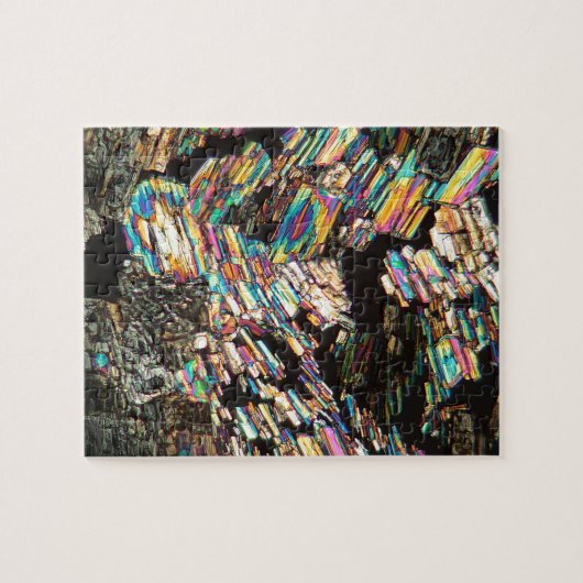 Alanineaminozuur onder microscoop legpuzzel (Horizontaal)