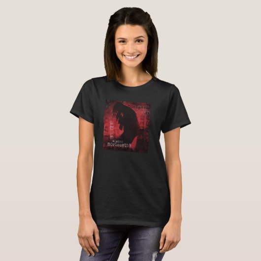 Alanis Morissette - Ironisch silhouet T-shirt (Voorkant volledig)