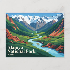 Alaniya Nationaal Park Rusland Briefkaart