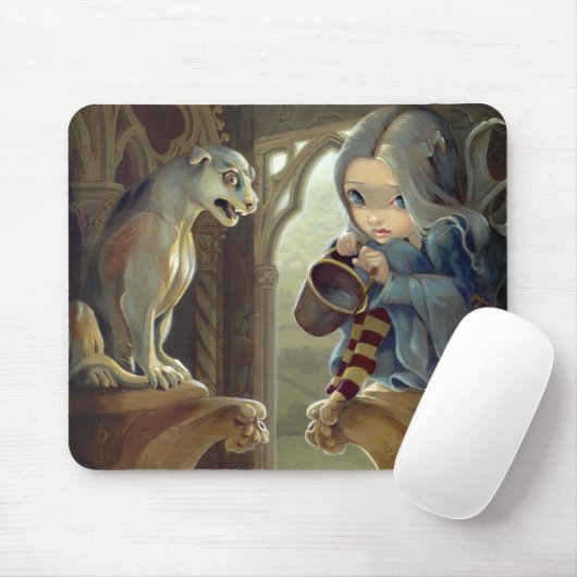 "Alannah and the Gargoyle" Mousepad Muismat (Met muis)