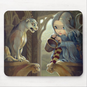 "Alannah and the Gargoyle" Mousepad Muismat