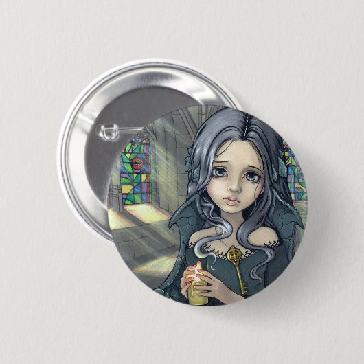 "Alannah"-Button Ronde Button 5,7 Cm (Voorkant /achterkant)