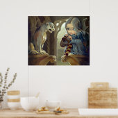 Alannah en Gargoyle ART PRINT gothic fairy (Keuken)