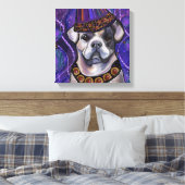 Alapaha Blue Blood Bulldog Canvas Afdruk (Insitu (Slaapkamer))