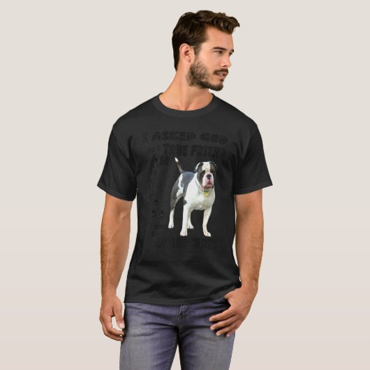 Alapaha Blue Blood Bulldog Quote mam T-shirt (Voorkant volledig)