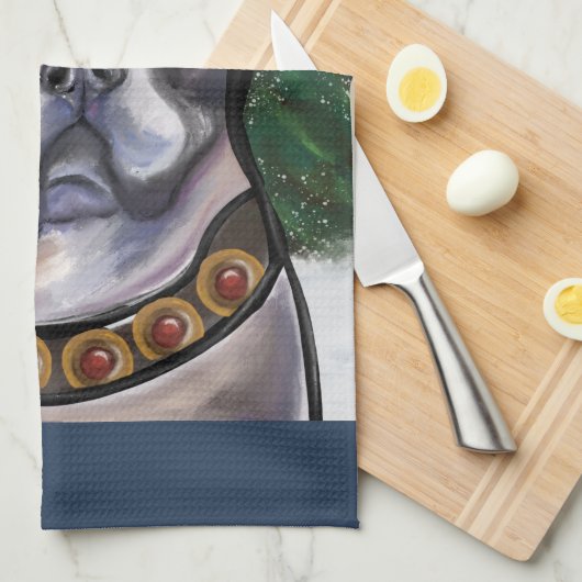 Alapaha Blue Blood Bulldog Theedoek (Quarter Fold)