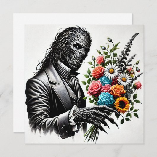 Alaric Wyrmwillow – Gothic Victorian Greeting Card (Voorkant / Achterkant)