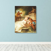 Alarm, 1723 (olie op doek) canvas afdruk (Insitu (Houten vloer))