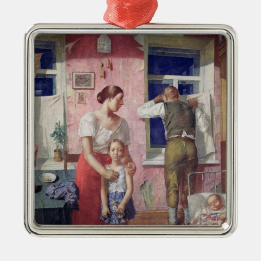 Alarm, 1934 metalen ornament (Voorkant)