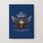 Alarm Clock Hero Logo Knop Button (Voorkant)