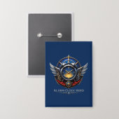Alarm Clock Hero Logo Knop Button (Voorkant / Achterkant)