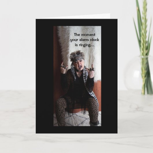 Alarm Clock Ringt elke ochtend Kaart (Voorkant)