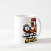 Alarm clock with attitude, roaster quote. koffiemok (Voorkant rechts)