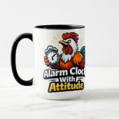 Alarm clock with attitude, roaster quote. mok (Links)