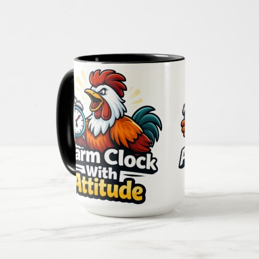 Alarm clock with attitude, roaster quote. mok (Voorkant links)