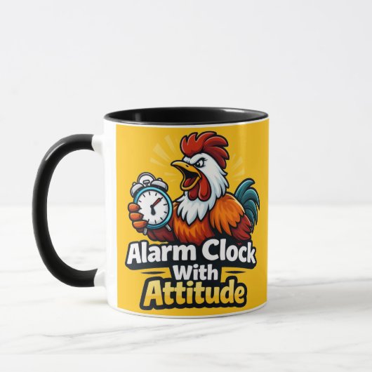 Alarm clock with attitude, roaster quote. mok (Links)