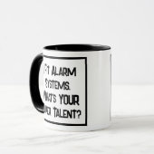 Alarm Fitter Super Talent. Mok met twee toonkoffie (Voorkant links)