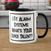 Alarm Fitter Super Talent. Mok met twee toonkoffie