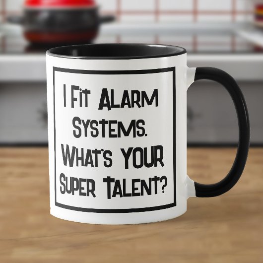 Alarm Fitter Super Talent. Mok met twee toonkoffie