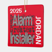 Alarm Installer Extraordinaire CUSTOM Keramisch Ornament (Links)
