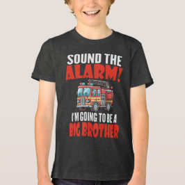 Alarm Slaan Ik Word Een Oudere Broer Tri-Blend Shirt