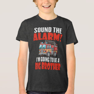 Alarm Slaan Ik Word Een Oudere Broer Tri-Blend Shirt