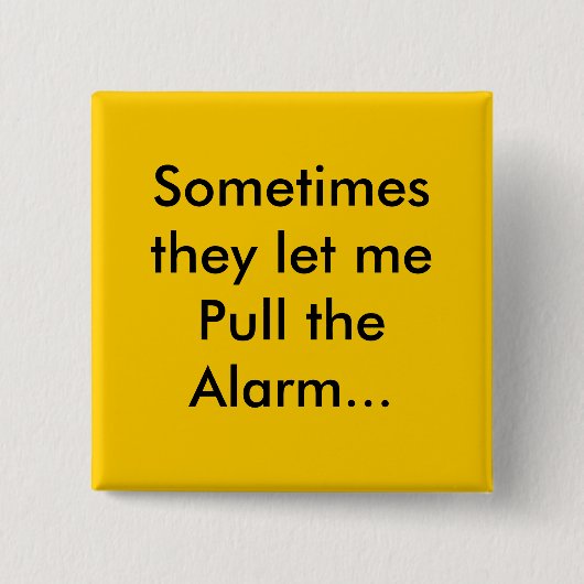 alarm vierkante button 5,1 cm (Voorkant)