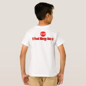 Alarm voor voedselallergie - Terug Logo T-shirt (Achterkant volledig)