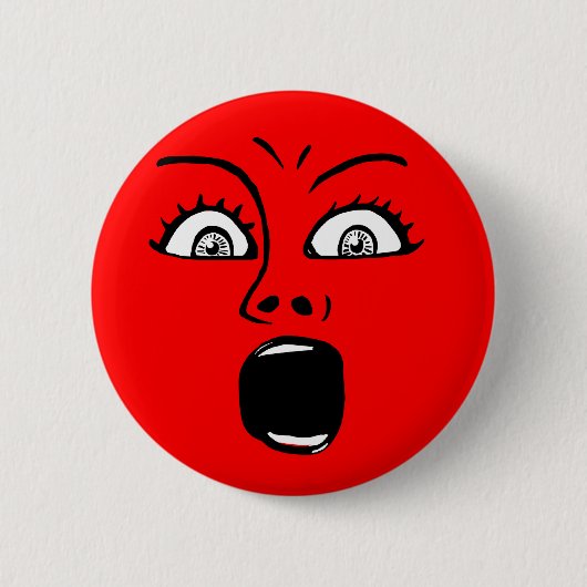 ALARMED! -Rood Ronde Button 5,7 Cm (Voorkant)
