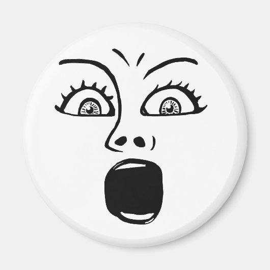 ALARMED! -Wit Magneet (Voorkant)