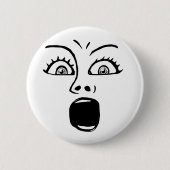 ALARMED! -Wit Ronde Button 5,7 Cm (Voorkant)