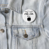 ALARMED! -Wit Ronde Button 5,7 Cm (In situ)
