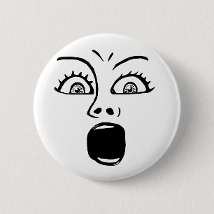 ALARMED! -Wit Ronde Button 5,7 Cm