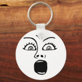 ALARMED! -Wit Sleutelhanger (Voorkant)