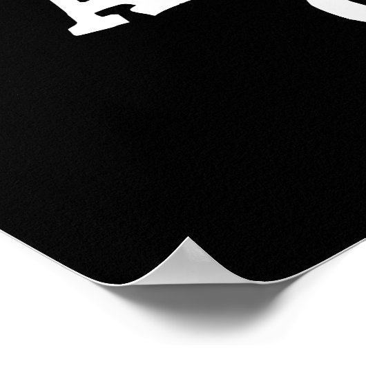 Alarmkakker Funny Alarm Clock Pun Dark BG Poster (Hoek)