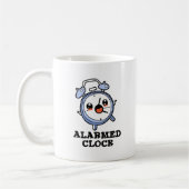 Alarmkakker Funny Alarm Clock Pun Koffiemok (Links)