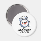 Alarmkakker Funny Alarm Clock Pun Magneet (Voorkant / Achterkant)