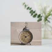 Alarmklok met Romeinse cijfers Briefkaart (Staand voorkant)