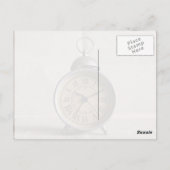 Alarmklok met Romeinse cijfers Briefkaart (Achterkant)