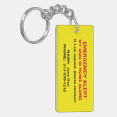 Alarmmeldende Sleutelhanger voor pet-noodgevallen (Voorkant Links)