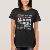 Alarmtechnicus Waardering T-shirt (Voorkant)