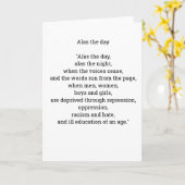 Alas de dagpoëzie kaart (Gele Bloem)