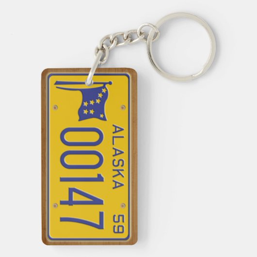 Alaska 1959 Bord Sleutelhanger (achterkant)