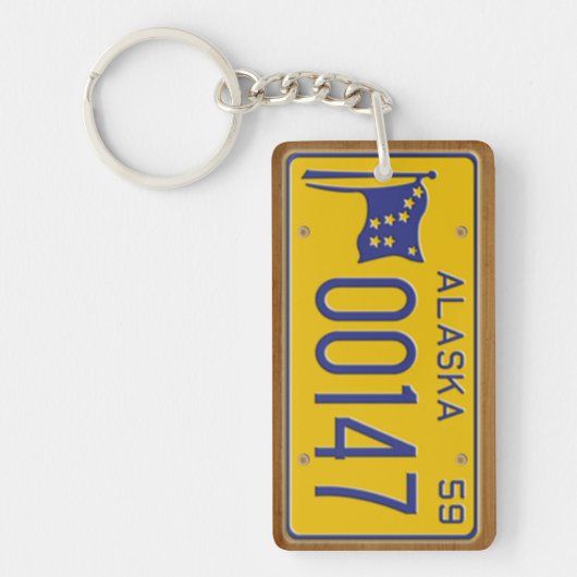 Alaska 1959  Bord Sleutelhanger (Voorkant)