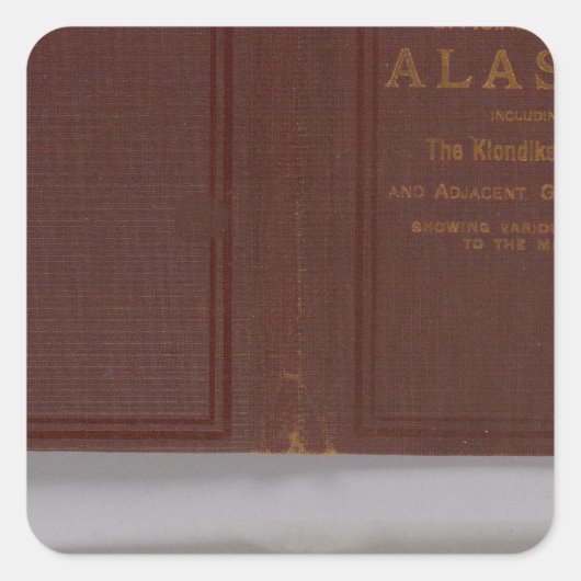 Alaska 4 vierkante sticker (Voorkant)