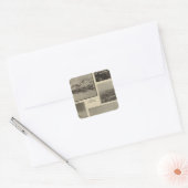 Alaska 7 vierkante sticker (Envelop)