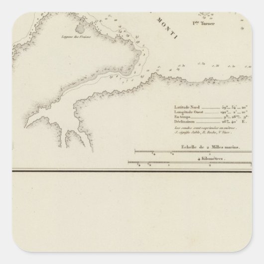 Alaska 8 vierkante sticker (Voorkant)