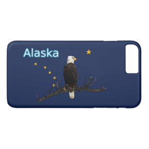 Alaska Adelaar En Vlag iPhone 8/7 Plus Hoesje