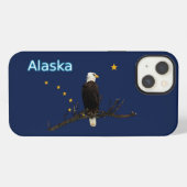 Alaska Adelaar En Vlag iPhone Hoesje (Achterkant horizontaal)