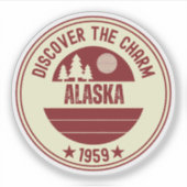 Alaska Adventure - Het Laatste Grensgeschenk Sticker (Voorkant)